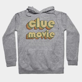 Clue Movie // Vintage Rainbow Typography Style // 70s Hoodie